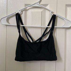 Black athletic bikini top